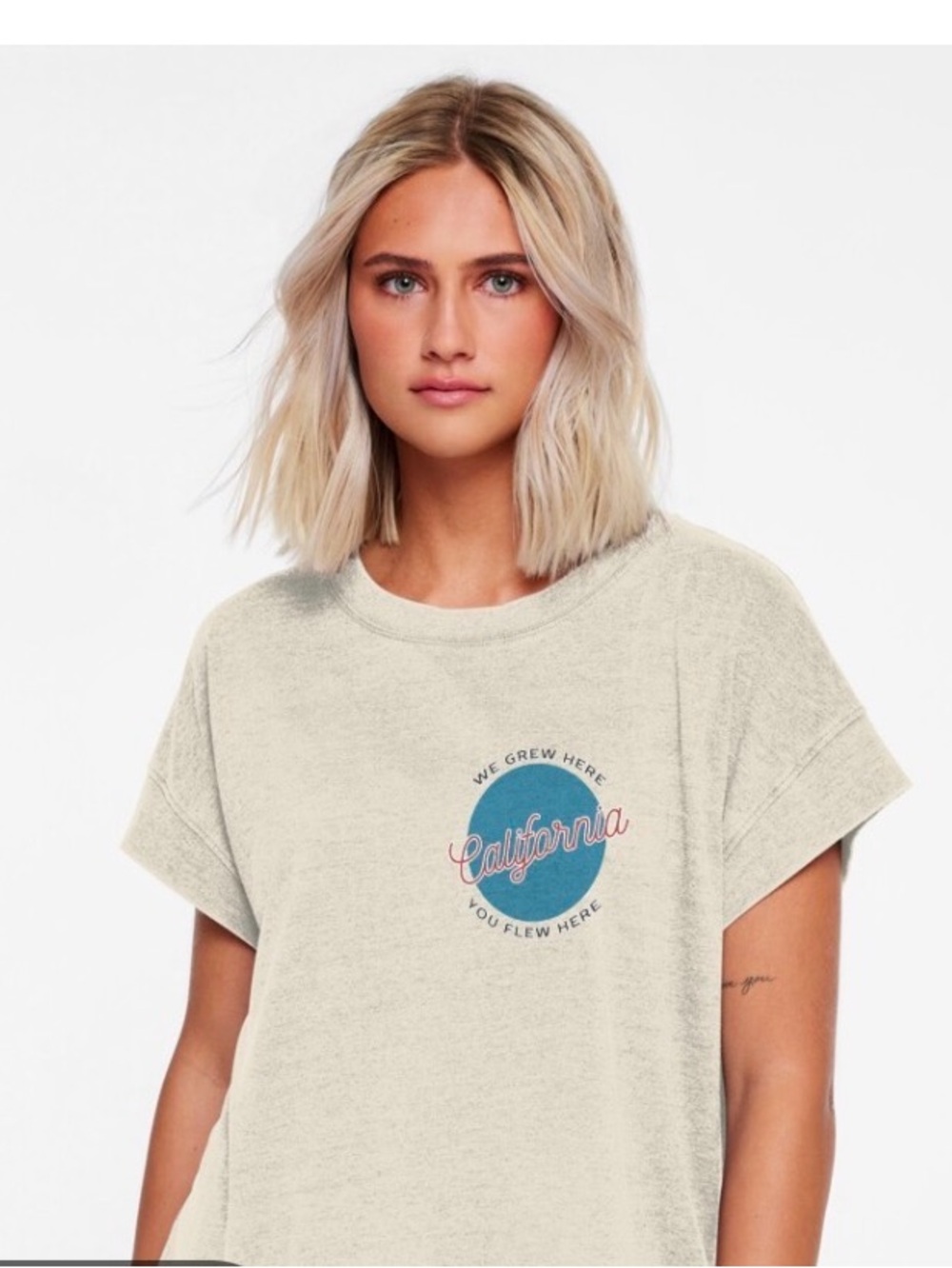 Brandy Melville white California Tee